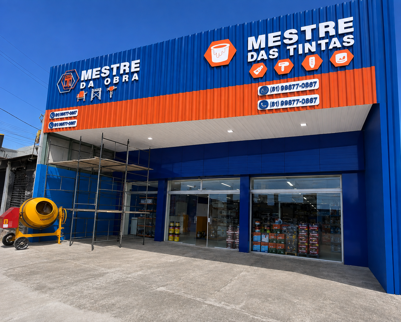 Fachada da loja Mestre da Obra Imbiribeira